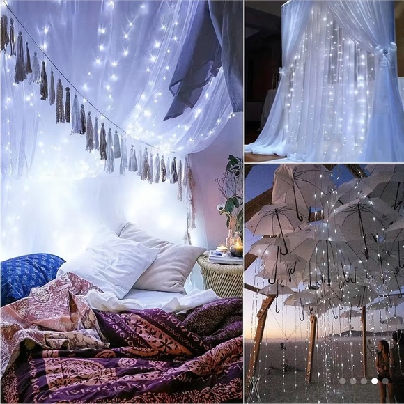 New! Color Changing Curtain Fairy Lights With Remote! - Picture 2 of 10